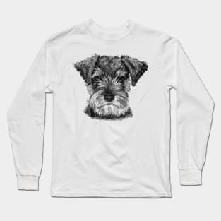 Miniature Schnauzer dog Long Sleeve T-Shirt